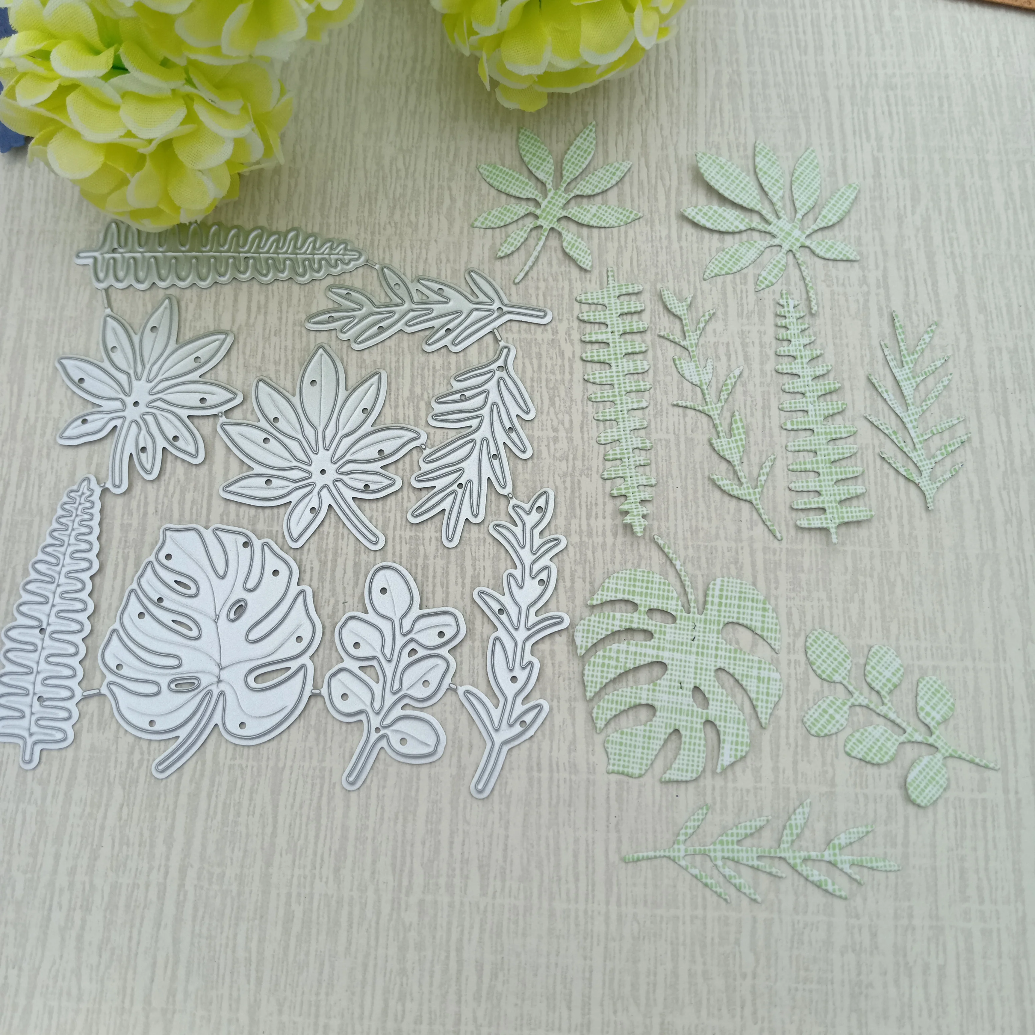 

Leaves cut dies DIY Scrapbooking Photo Album Paper Card Craft Cute Embossing Metal Cutting Dies