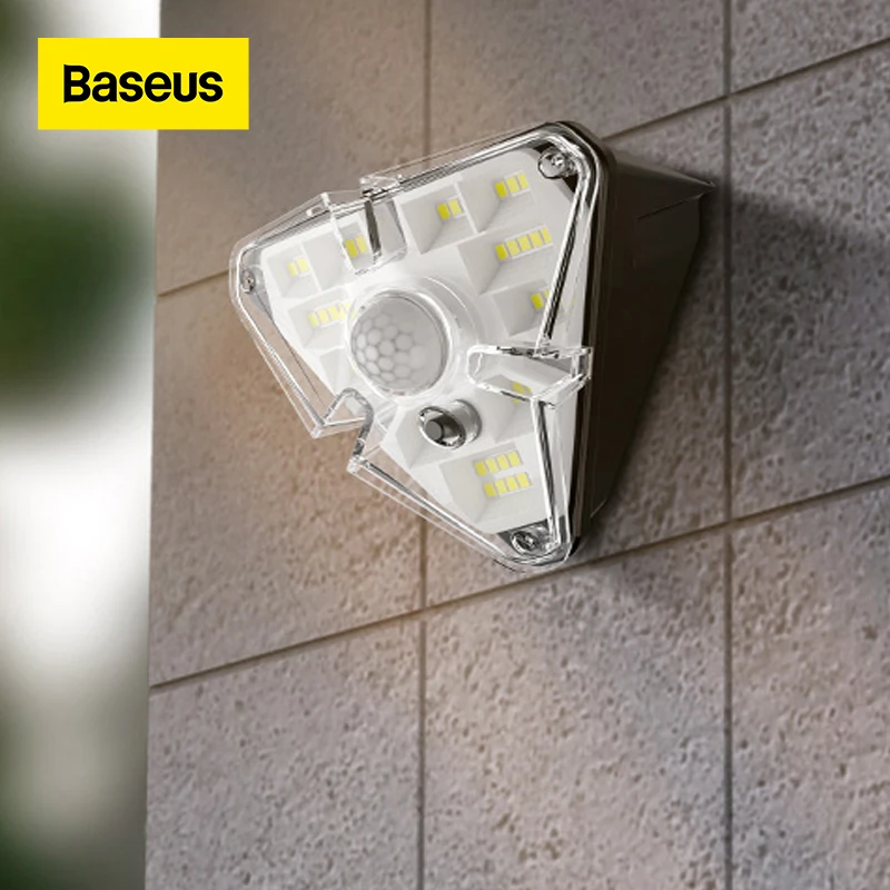 

Уличсветильник светодиодный светильник Baseus на солнечной батарее, с датчиком движения, водонепроницаемый