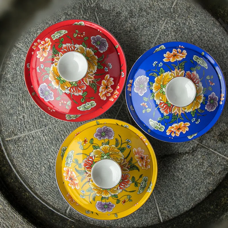 300 мл цветной Sancai Gaiwan яичная скорлупа из костяного фарфора чайная чашка и блюдце набор керамических чайных чашек с восьми сокровищами