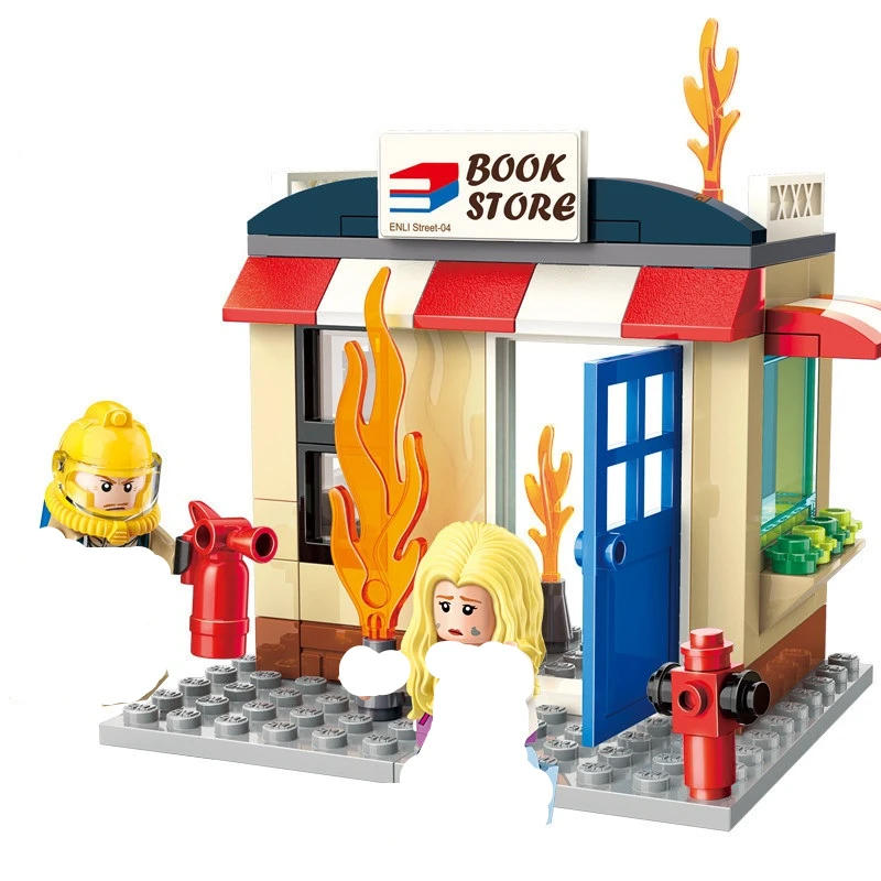 ENLIGHTEN City Friends полицейская пожарная машина распылитель водяной пистолет пожарный