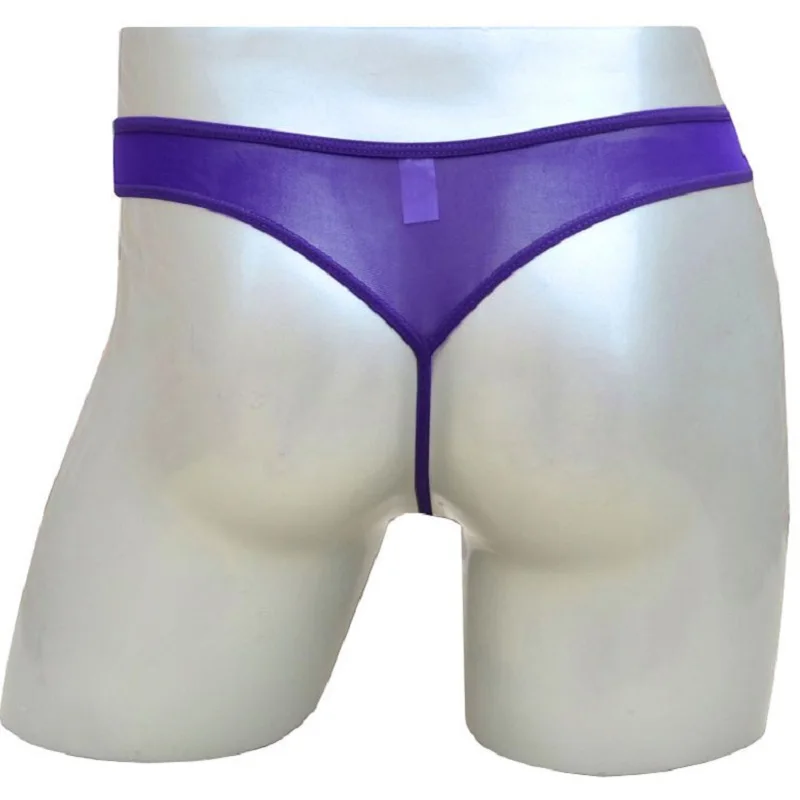 Сексуальные мужские прозрачные трусики стринги с трехмерным вырезом сетчатые