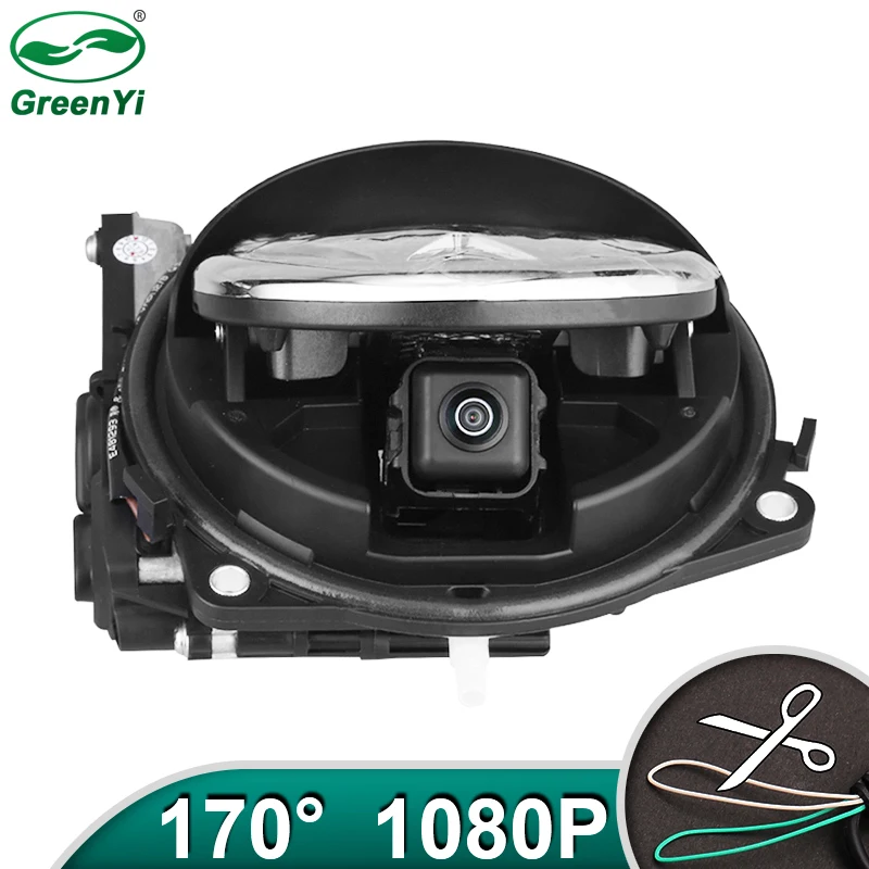 2021 HD AHD 1080P 170 ° рыбий глаз значок флип эмблема логотип камеры заднего вида для VW Golf