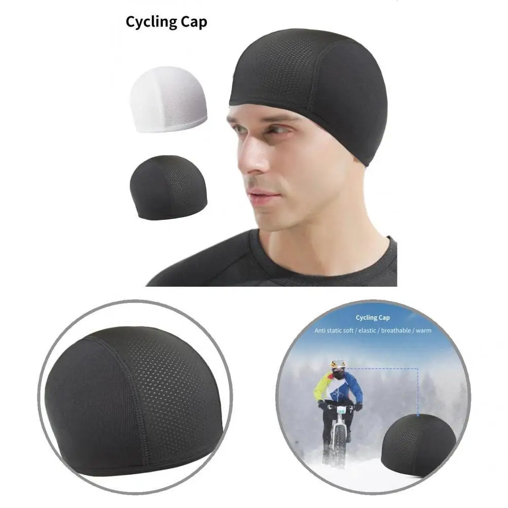 

Breathable Simple Moisture Absorbing Skull Cap One Size Cycling Inner Beanie Soft for Hiking