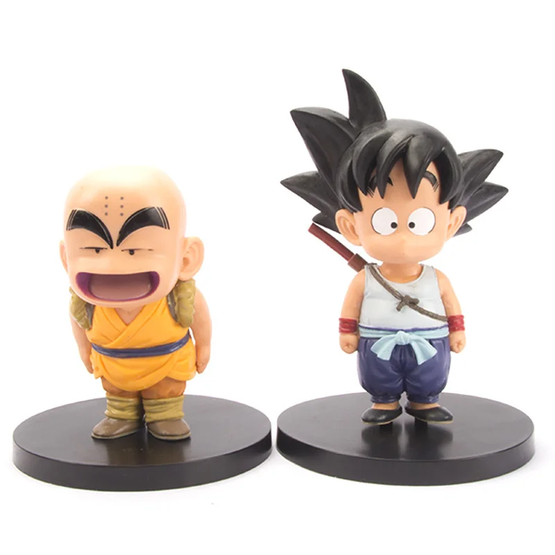 

Dragon Ball Figure Anime Action Figurine Son Goku Figma 12-16cm ABS Statue Kuririn Model Desktop Collection Childhood Q Version