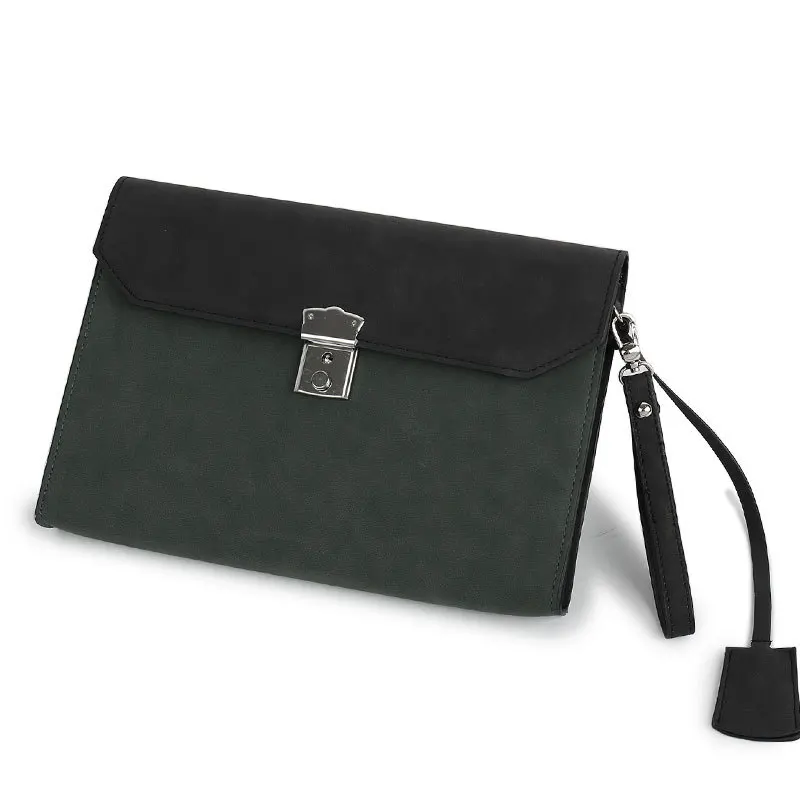 

Top Quality Luxury Designer Women's Wallet Bag Lock Decoration Leather Small Square Bag Fashion Male Messenger Cluth Purse Bolso