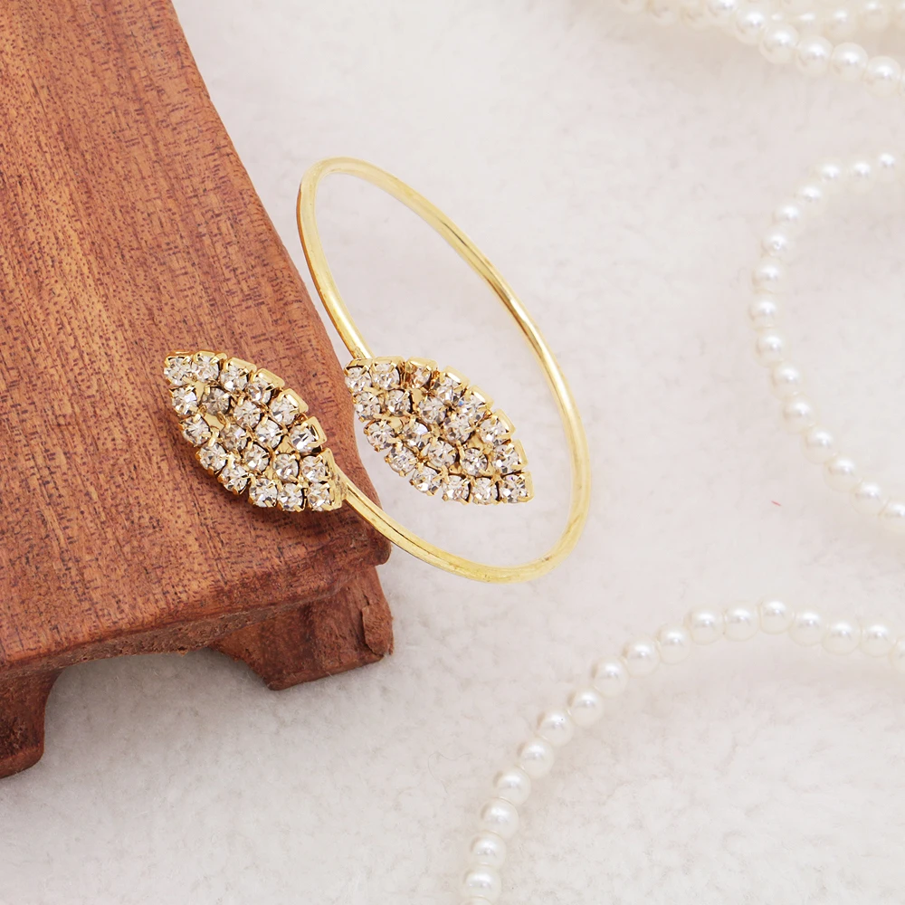 TAI Top 6 шт страз в форме листика кольцо для салфеток свадебный банкет ужин