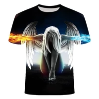 2021 new 3d naked eye effect visual impact special printing men and women same color short sleeved t shirt top fashion