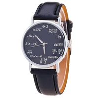 2020 ladies watches fashion student math formula equation watch leather band quartz watches women gifts cheap price dropshipping