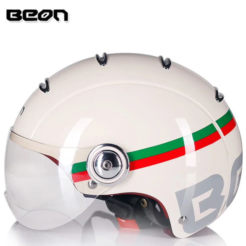 BEON retro half helmet beon open face motorcycle helmet vintage casque moto casque casco capacete