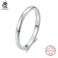 orsa jewels 925 sterling silver couple rings for women men classic wedding band finger ring female jewelry wholesale osr74