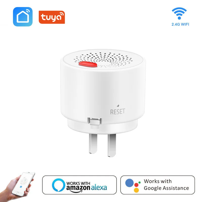

Wi-Fi датчик утечки газа сжиженного углеводородного газа, датчик Пожарной Безопасности Tuya/smart Life, управление через приложение, датчик утечки д...