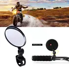 Универсальные зеркала заднего вида для мотоциклов, 2 дюйма, шт.пара дюйма, круглые складные боковые ручки для горного велосипеда, шоссейных ручек, велосипеда, Mir E6Q6