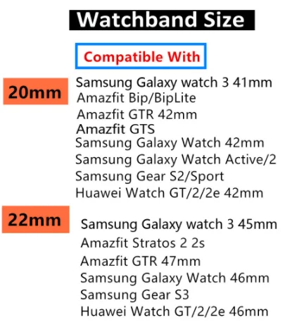 

Sport Nylon Bracelet for Samsung 3/active 2 band Gears Galaxy Watch with 22mm 20mm bracelet 42mm huawei watch GT 2-2e-pro strap