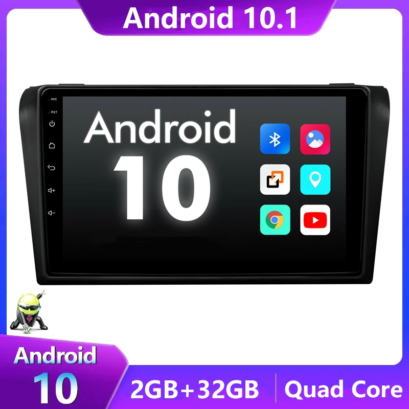 

Для Mazda 3 2004-2010 Android 11 автомобильный DVD GPS Радио стерео 2G 32G WIFI бесплатная карта четырехъядерный 2 din Автомобильный мультимедийный плеер 9 дюймов