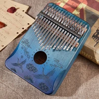 17 keys kalimba thumb piano high quality toy wooden mahogany and arch steel rods finger body musical instruments kit gift
