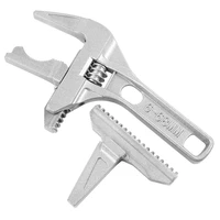 multifunctional bathroom wrench short handle large opening adjustable wrench sewer pipe fittings plumbing pipe clamp tool
