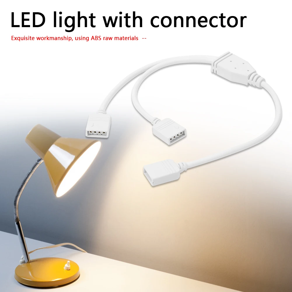 4 контактный разветвитель RGB Удлинительный кабель светодиодный светильник