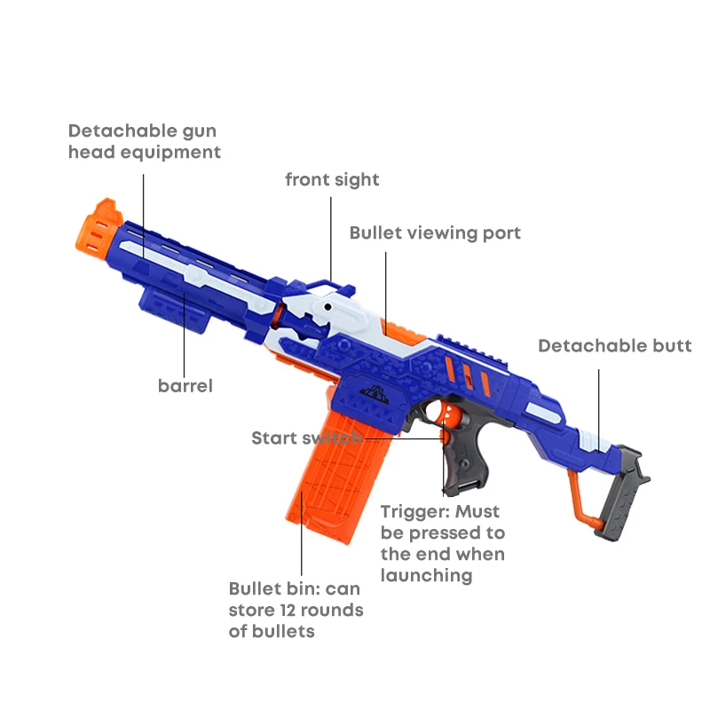 4/6 шт. DIY Съемный игрушечное оружие против для NERF страйкбол воздушного Пистолеты с