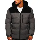 Мужская зимняя ветрозащитная куртка, теплая куртка с толстой подкладкой контрастных цветов, верхняя одежда для улицы, 2021