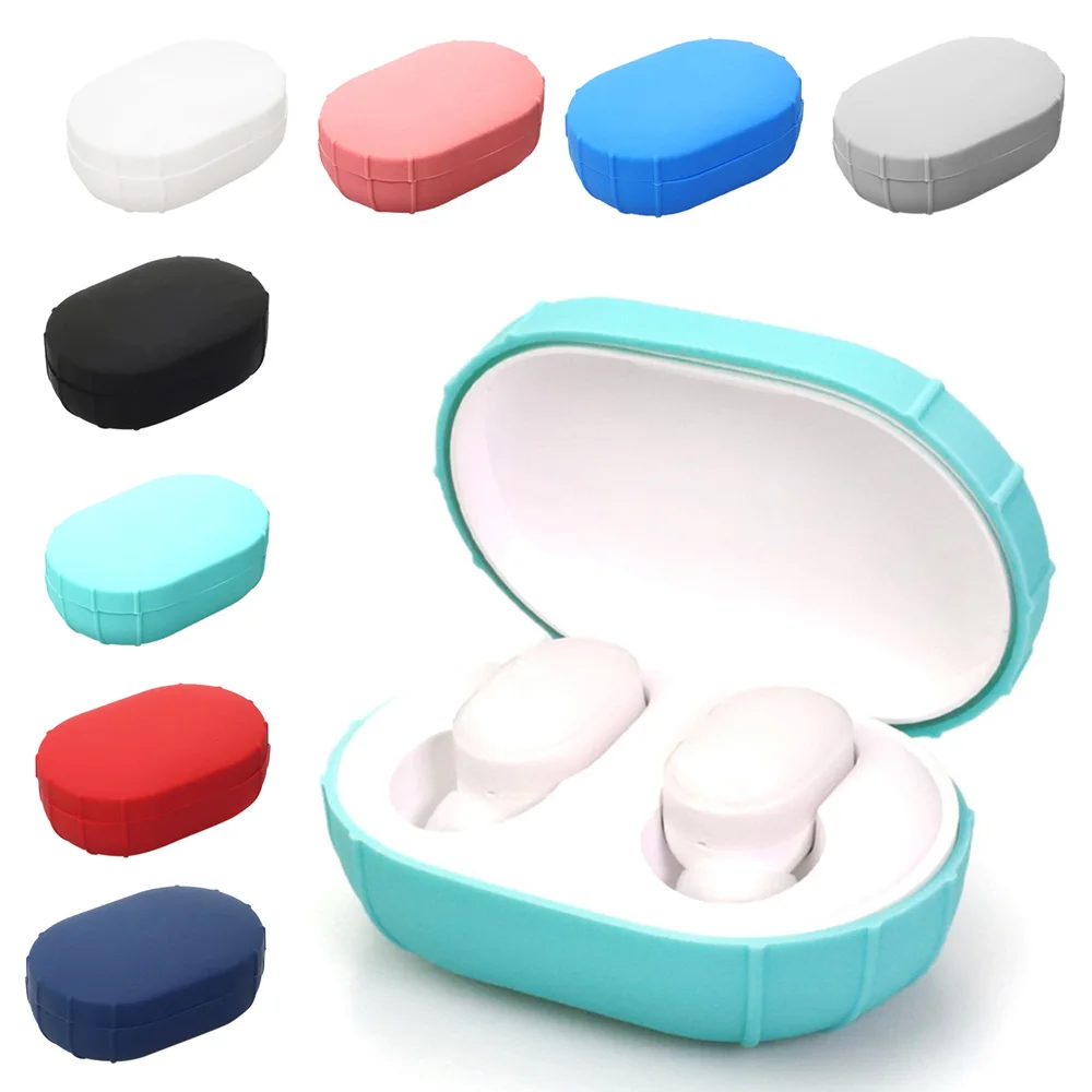 

Silicone Headphones Covers Bluetooth Earphone Wireless Headsets Protective Case For Xiaomi AirDots Youth Edition