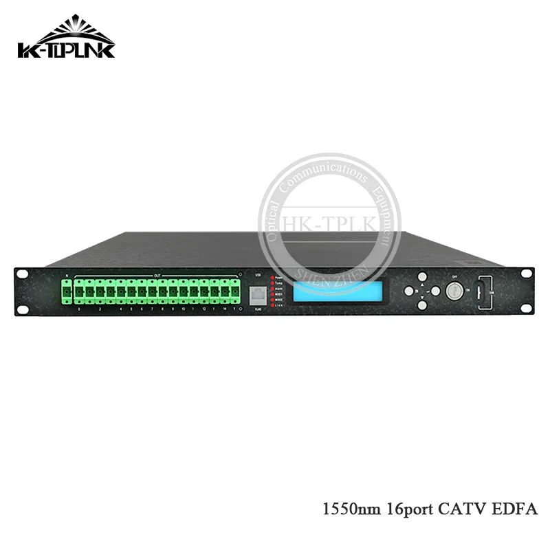 1U 16 порт * 17 дБм CATV EDFA без WDM 1550 нм SC/APC SC/UPC высокомощный волоконно-оптический