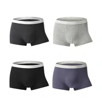 4pcs underwear mens milk silk large size boxer shorts youth breathable fashion boxer shorts comfortable sexy