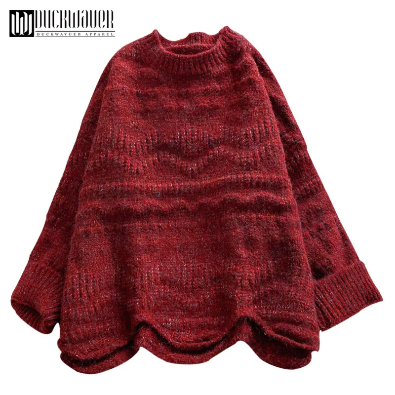 Женский пуловер с круглым вырезом Duckwaver толстый зимний вязаный свитер 2020 - купить