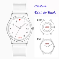 designed watch customize watch dial unisex plastic girl child women watch custom logo