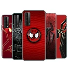 Чехол для Huawei Mate 40, 30, 20, 20X, 10, RS P Smart 2021, 2020, Z, S Pro Plus, Lite 2019, силиконовый, с логотипом Человек-паук