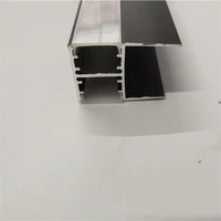 free shipping 2mpcs 100mlot top quality extruded double side aluminum profile for making light box