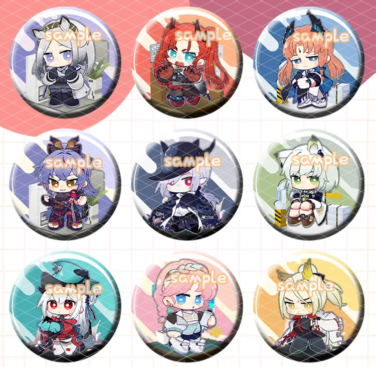 

Anime Arknights Akafuyu Kal'tsit Hellagur 58mm Bedge Figure Badge Round Brooch Pin Gifts Kids Toy