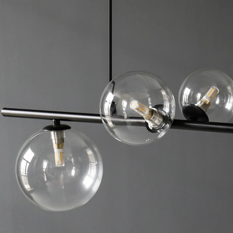 

Nordic Glass Ball Chandelier Light Modern Dinning Room Light Fixture Decor Hanging Light Suspension LED Lamp