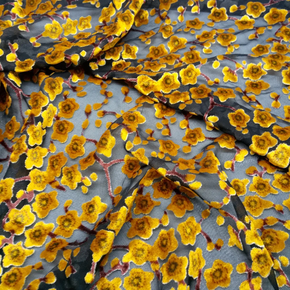 

Ткань для платья, Флокированная шелковая ткань «сделай сам», чонсам, мягкий материал, ширина 114 см, материал для украшения свадебного платья