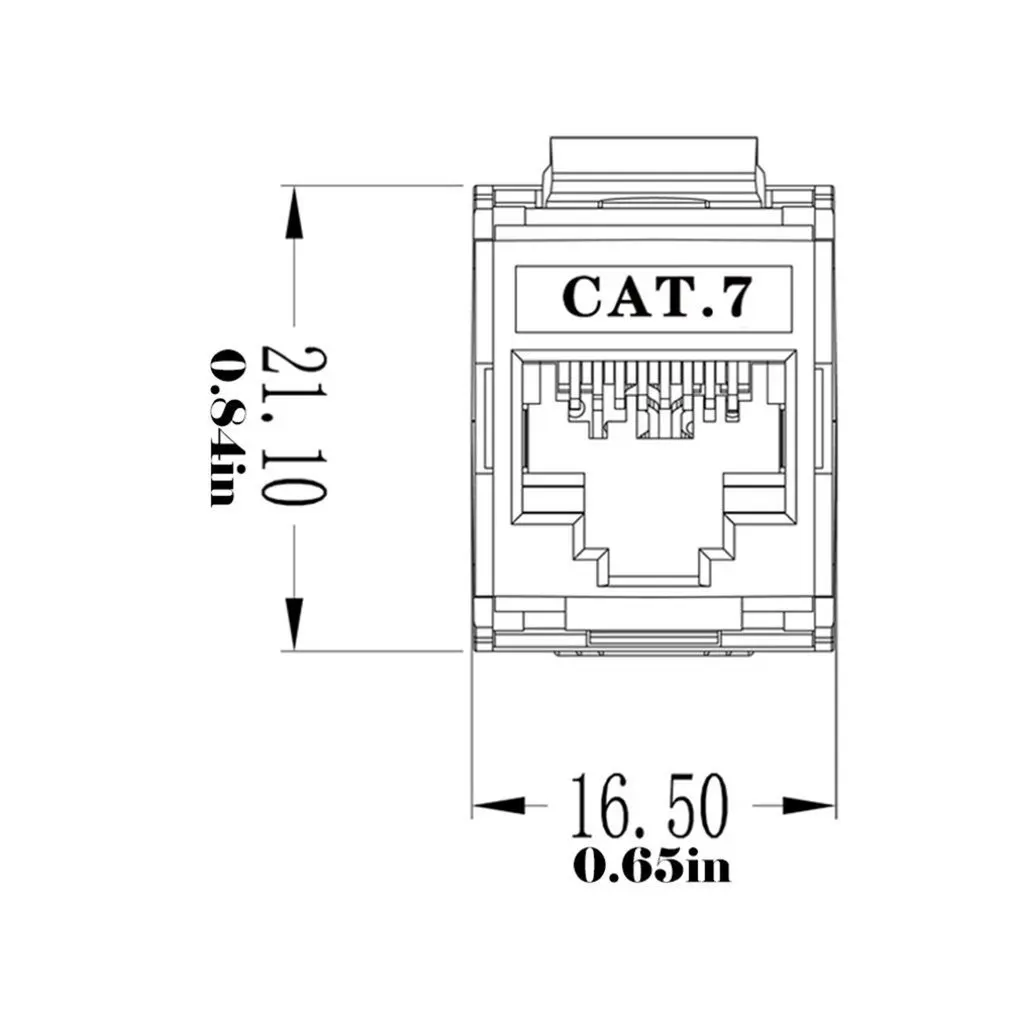 

Network RJ45 Cat6 Cat7 Keystone Jack Module 360 Degree Full Shielded RJ45 Socket To LSA Tool-free Termination