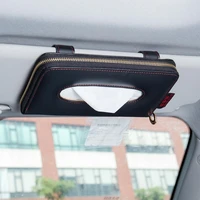 21x13x2cm car tissue box sun visor holder hanging tray auto tissue container napkin paper cover towel holder organizer zipper