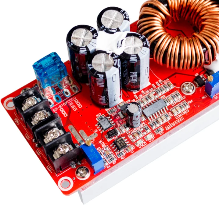 Преобразователь постоянного тока 1200 Вт 20 А Повышающий Модуль источника питания с