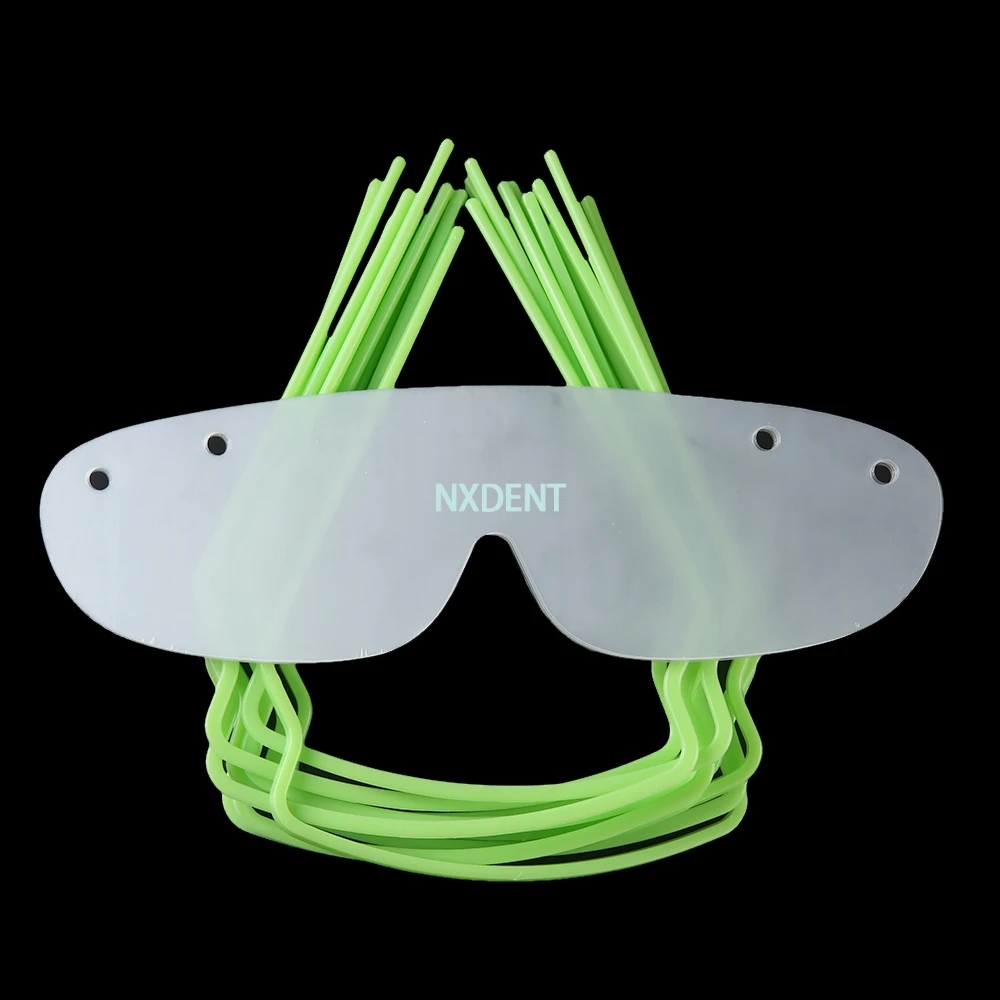 10 шт./компл. одноразовая пластиковая защитная маска для глаз оправ 1 пленка