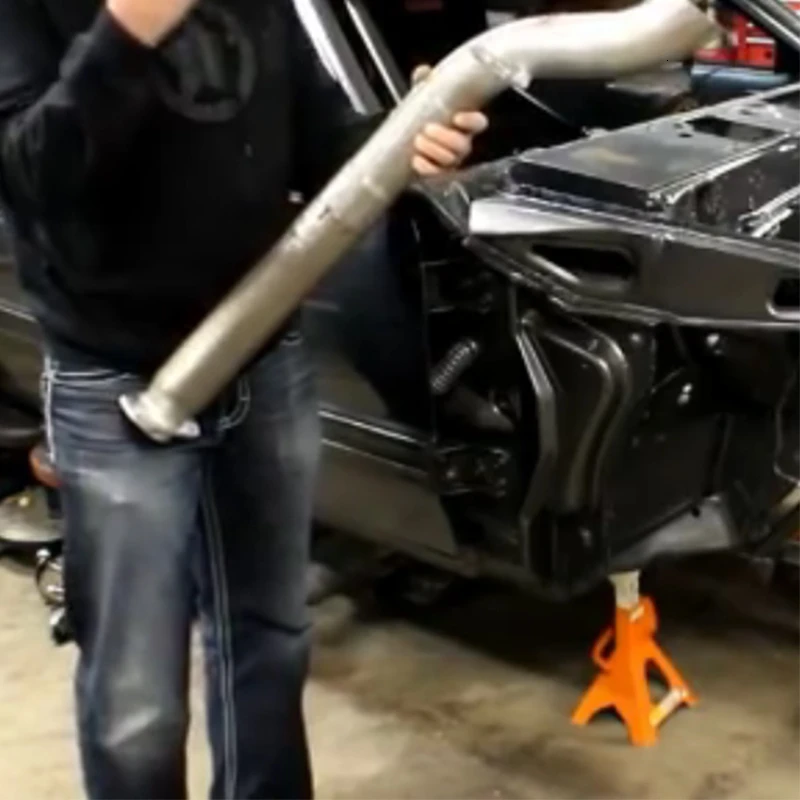 Автомобильный Универсальный зажим для выхлопной трубы из нержавеющей стали с