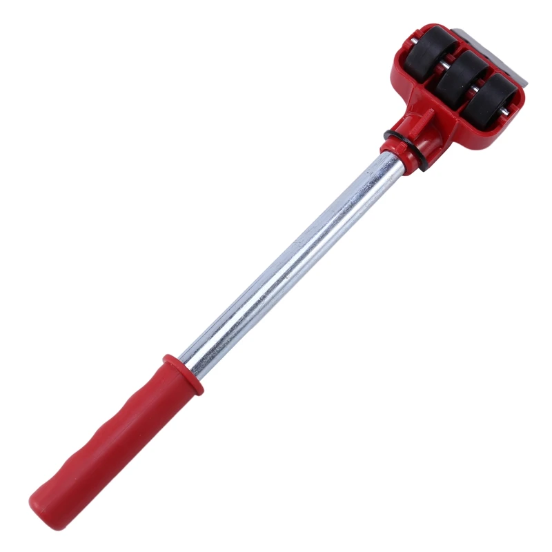

Furniture Mover Tool Transport Lifter Heavy Stuffs Moving 4 Wheeled Roller with 1 Bar Set