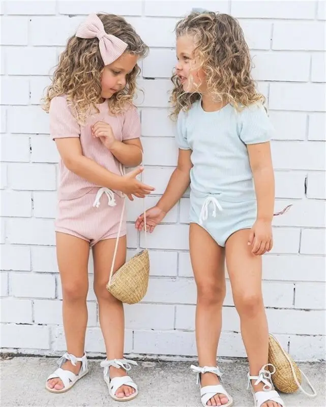 

3PCS Newborn Toddler Baby Girl Clothes T-shirt Top Pants Shorts Summer Outfit