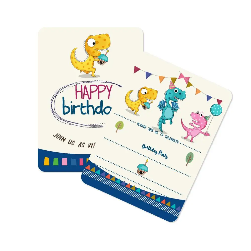 Динозавр тематические праздничные бумажные тарелки/чашки/салфетка/баннер