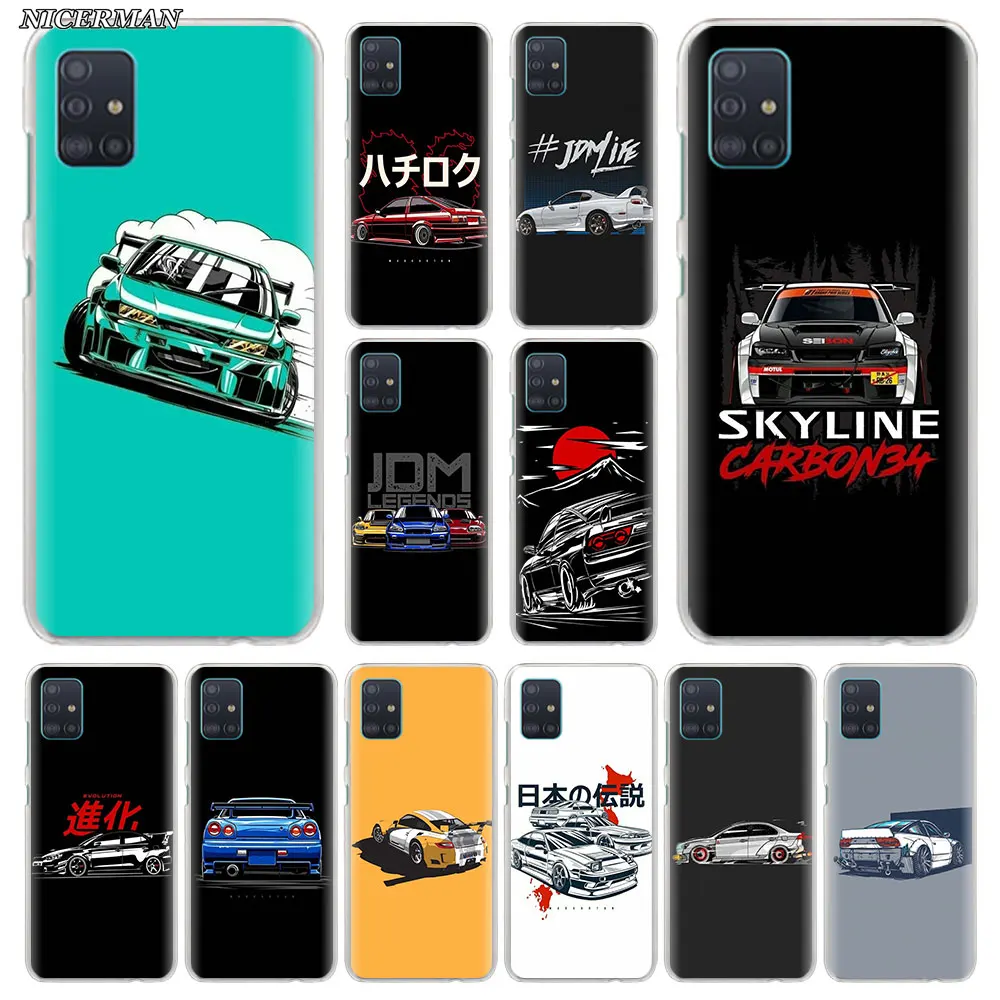 Спортивный чехол для телефона jdm drift Жесткий Чехол Samsung Galaxy M10s M20 M30s M40 M11 M21 M31 M51 A7 A9