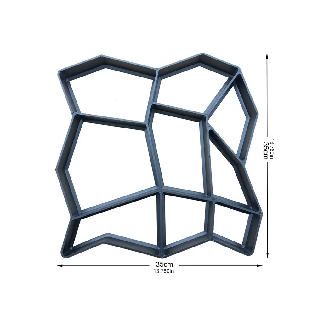 

Garden Paving Molds Jardin DIY Plastic Walk Road Path Maker Jardineria Garden Paving Stone Concrete Mould