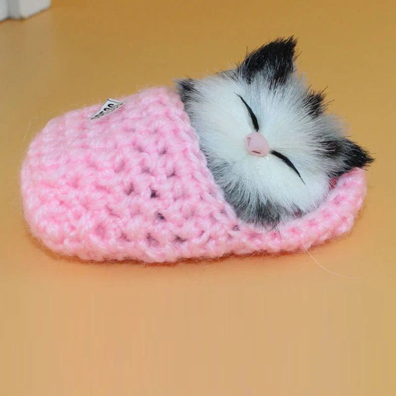 1 шт. милый пресс Мяу Котенок милые маленькие спящие коты или сидящие тапочки