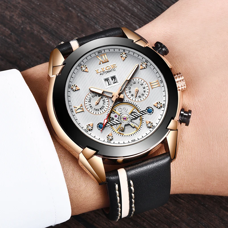 Фото LIGE Fashion Watch Men Top Brand Luxury Automatic Mechanical Outdoor Sport Waterproof Watches Relogio Masculino+Box Наручные часы LIGE Fashion Watch Men Top Brand Luxury Automatic Mechanical Outdoor Sport Waterproof Watches Relogio Masculino+Box Наручные часы