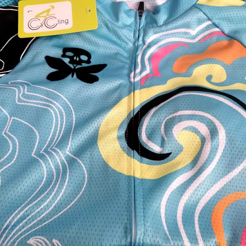 Желтый летом прохладно велосипедный костюм Джерси Велосипеды набор комплект