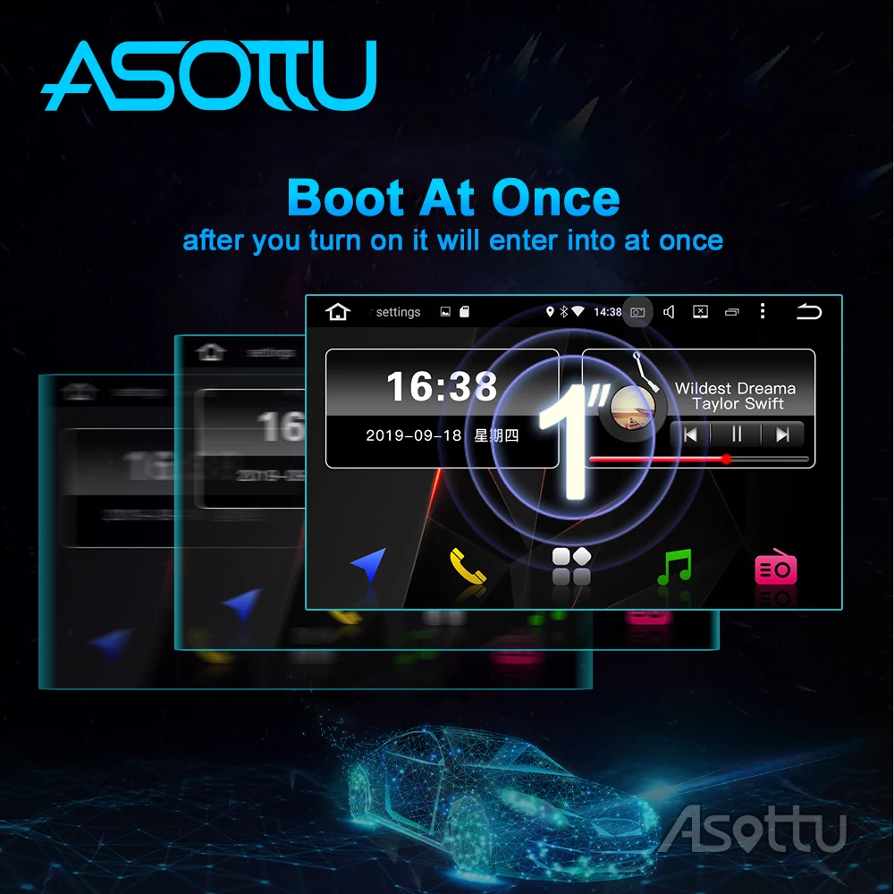 Asottu TO305 android 9 0 PX30 автомобильный dvd gps навигатор для Toyota corolla 2018 2019 2020 ar радио стерео