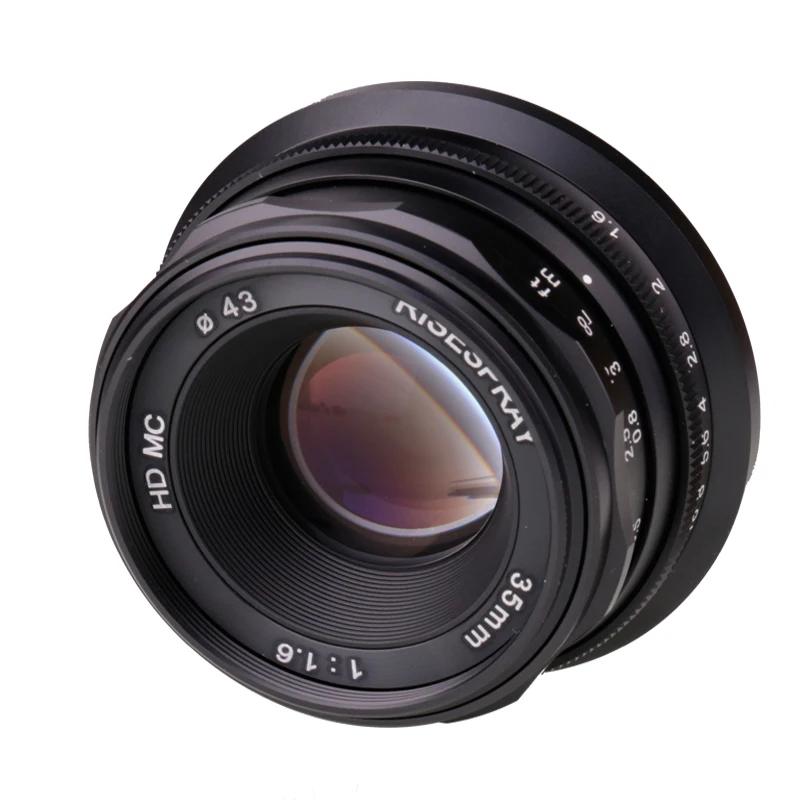 RISESPRAY MINI 35 мм F1.6 объектив камеры APS C ручной фиксированный для Olympus Panasonic M4/3 Горячая