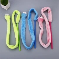 cute cartoon snake cat stick toy mint sound cat teaser plush interactive toys mint cat teaser kitten products funny cat toys