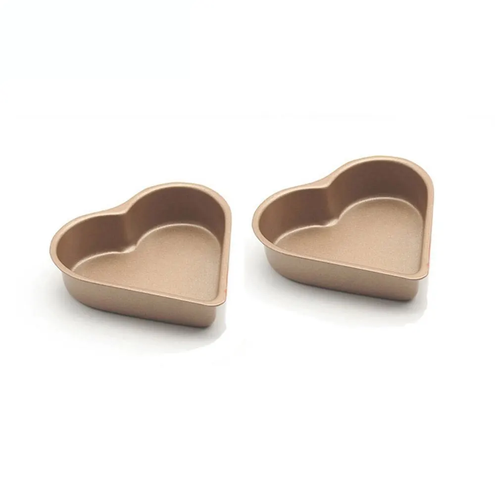 1 шт. форма для выпечки Золотой Пудинг в форме сердца чашка торта из